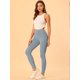 thumbnail image 3 of Allegra K Leggings De Mujer Cintura Elástica Cintura Alta Gimnasio Pantalones De Yoga Gris azul XS Unique Bargains Pantalones, 3 of 6