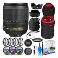 thumbnail image 1 of Lente Nikon AF-S DX NIKKOR 18-105 mm f/3.5-5.6G ED VR (2179) Intl con estuche acolchado para lente + kit de filtro macro + filtros de lente UV, CPL, FL + parasol de tulipán + protector de tapa de lente + kit de limpieza Nikon 2179-6A1, 1 of 7