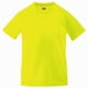 thumbnail image 1 of Fruit Of The Loom - Camiseta de deporte Transpirable Modelo Performance Unisex Niños Niñas - Deportes/Gimnasia/Correr (Paquete de 2) (Amarillo luminoso) Fruit of the Loom UTBC4275_brightyellow, 1 of 1