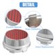thumbnail image 3 of 66 mm de diámetro exterior 6 clips Llanta de rueda de coche Tapas de cubo central de neumático Cubiertas para vehículo Patrón de fibra de carbono Rojo - Paquete de 4 Unique Bargains tapas de centro de rueda, 3 of 6