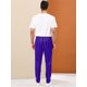 thumbnail image 5 of Lars Amadeus Pantalones a rayas de negocios para hombre Pantalones de vestir ajustados con cordón de bloque de color Azul XL Unique Bargains Pantalones, 5 of 6
