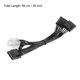 thumbnail image 2 of Base Placa Alimentación Cable 9 Rejilla de PCIe 5 Pasadores a 3 Divisores 4 Pasadores IDE Hembra SATA 18 AWG 66cm Unique Bargains cables de alimentacion electronica, 2 of 5