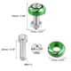 thumbnail image 4 of Aluminio Aleación Matrícula Placa Perno Tornillo Tuercas Verde 40 Unique Bargains sujetadores de matrículas de automóviles, 4 of 6