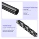 thumbnail image 3 of Reutilizables Metal Beber Pajillas, 4uds 8.27" Largo 0.24" Di?metro Inoxidable Acero Pajillas Dobladas Roscadas Pajillas para Congelada Burbuja T? Bebidas (Negro) Unique Bargains Pajita, 3 of 6