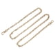 thumbnail image 1 of Correa de cadena plana de hierro, 39 pulgadas, bolsos de hombro, cuerpo cruzado, reemplazo de bricolaje (dorado) Unique Bargains suministros para hacer bolsos, 1 of 5