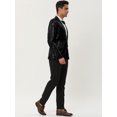 thumbnail image 4 of Chaqueta de traje de lentejuelas brillantes de Halloween para hombre, chaqueta de un botón brillante Unique Bargains Chaqueta, 4 of 6