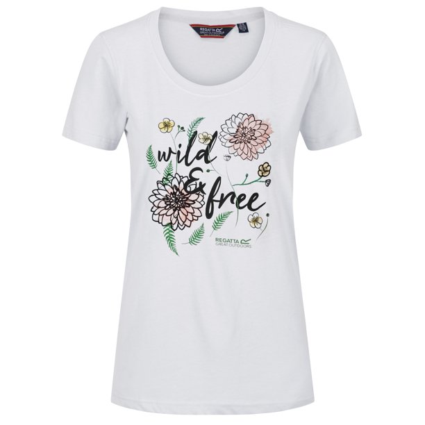 Regatta - Camiseta Filandra IV para Mujer (Blanco/Estampado Wild) Regatta UTRG5064_whitewildprint