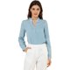 thumbnail image 1 of Allegra K Blusa con cuello con volantes y lazo para mujer, blusa de manga larga con campana vintage Unique Bargains Blusa, 1 of 6