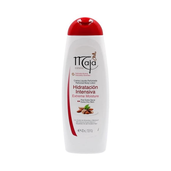 Crema líquida perfumada Maja con aceite de almendras y vitamina e 400 ml