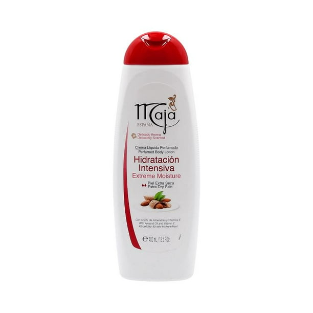 Crema líquida perfumada Maja con aceite de almendras y vitamina e 400 ml