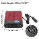 thumbnail image 5 of Portable Car Heater 12V High Power in Car Heater Fast Heating Fan Automobile Windscreen Window Defroster Demister Air Purifier Keeping Warm Black Red Unique Bargains Calentador para Automóvil, 5 of 9