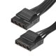 thumbnail image 5 of Base Placa Alimentación Cable 9 Rejilla de PCIe 5 Pasadores a 3 Divisores 4 Pasadores IDE Hembra SATA 18 AWG 66cm Unique Bargains cables de alimentacion electronica, 5 of 5