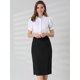 thumbnail image 2 of Allegra K Falda midi cinturón de color contraste de oficina de trabajo de cintura alta para mujer Ne Unique Bargains Falda, 2 of 6