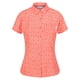 thumbnail image 1 of Regatta - Camisa Mindano VI Estampado Ditsy para Mujer (Coral Fusión) Regatta UTRG7533_fusioncoral, 1 of 6