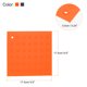 thumbnail image 2 of Silicona Salvamanteles Esteras 2uds, Cuadrado Puntos Caliente Sartenes Almohadillas Caliente Olla Soporte, Calor Resistente Plato Estera para Cocina Mesa - Naranja, Profundo Gris Unique Bargains Trébedes, 2 of 5