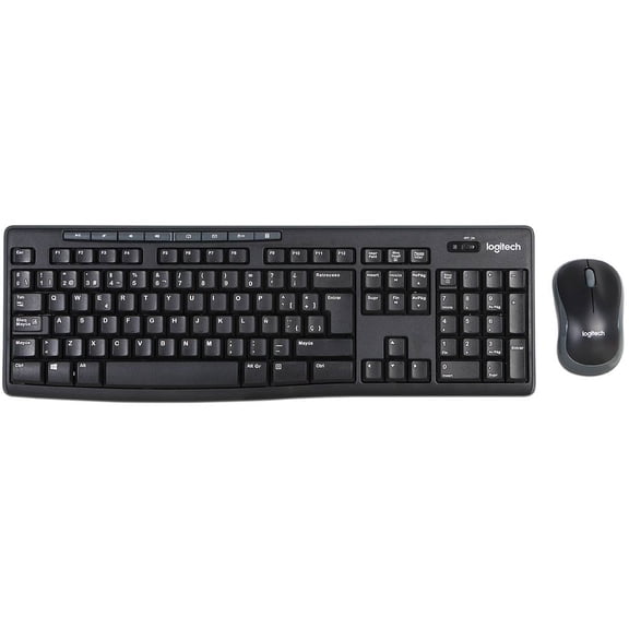 Paquete teclado y mouse Logitech inalámbrico MK270