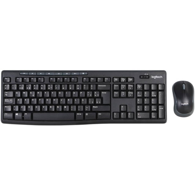 Paquete teclado y mouse Logitech inalámbrico MK270