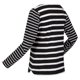 thumbnail image 3 of Regatta - Camiseta Farida de Rayas de Manga Larga para Mujer (Negro, Nieve Blanca) Regatta UTRG8449_blacksnowwhite, 3 of 6