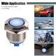 thumbnail image 2 of Ofertas únicas 5 piezas de luz indicadora LED 19 mm 12 V carcasa de metal impermeable piloto tablero Unique Bargains luces exteriores, 2 of 6
