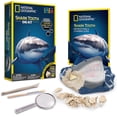 thumbnail image 1 of National Geographic Shark Tooth Dig Kit, Excava 3 fosiles re NATIONAL GEOGRAPHIC NATIONAL GEOGRAPHIC, 1 of 2