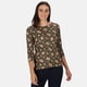 thumbnail image 5 of Regatta - Camiseta Polina de Rayas de Manga Larga para Mujer (Hoja de Uva Estampado) Regatta UTRG5307_grapeleafprint, 5 of 5