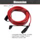 thumbnail image 3 of 14AWG 2 Pasadores Vía Coche Eléctrico Alambre Cable Conector para Coche 400cm Unique Bargains terminales de bateria automotriz, 3 of 7