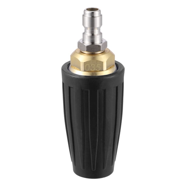 Coche Auto Turbo Presi?n Lavadora Boquilla 1/4" R?pido Conector Negro Negro 3.5 Unique Bargains boquillas de lavado automotriz