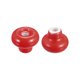 thumbnail image 4 of Cer?mica Caj?n Perillas, 6uds Redonda Forma Tiradores 32mm/1,26" Di?metro Perillas para Aparadores, Alacena, Armario, con Tornillos Tuercas, Rojo Unique Bargains perillas para gabinetes y muebles, 4 of 6