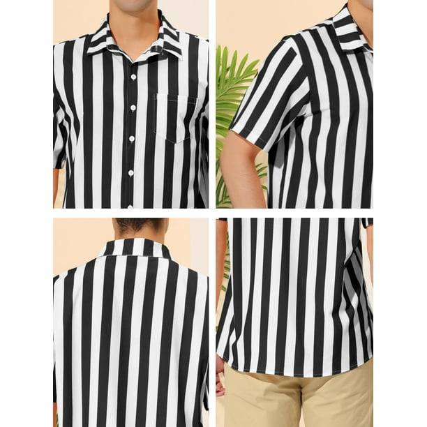 Camisa Tela Calidad Hombre Camisa A Rayas Para Hombre Indicode Brayden - Manga Larga, Cuello Abotonado, Corte Regular Camisa Brayden