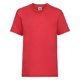 thumbnail image 1 of Fruit Of The Loom - Camiseta básica de manga corta para niño/niña unisex - 100% algodon de primera Fruit of the Loom UTBC4269_red, 1 of 2