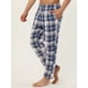 thumbnail image 2 of Pantalones de pijama a cuadros para hombre, pantalones de dormir con cordón, pantalones de pijama co Unique Bargains Pantalones, 2 of 6