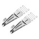 thumbnail image 1 of Coser M?quina Plegadora, 1-7/8" Entrada 5/8" Salida Inoxidable Acero Plana Cerradora Encuadernaci?n Fijaci?n Cinta Encuadernadora, Doble Cubierto Borde, 2uds Unique Bargains accesorios para maquinas de coser, 1 of 6
