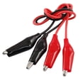 thumbnail image 2 of Doble-extremo Prueba Cables Cocodrilo Caimán Clip Puente Cable 40m Unique Bargains Plomo de prueba de clip de cocodrilo, 2 of 2