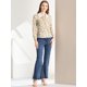 thumbnail image 2 of Allegra K Blusa Floral Con Cuello En V Y Lazo En La Parte Superior Con Cuello De Encaje En Contraste Unique Bargains Blusa, 2 of 6