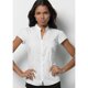 thumbnail image 3 of Kustom Kit- Blusa Continental con cuello mandarín y manga casquillo para mujer (Blanco) Kustom Kit UTBC631_white, 3 of 3