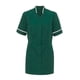 thumbnail image 1 of Alexandra - Túnica uniforme de cuello mao para hospitales / residencias para mujer señora (Verde Botella/Blanco) Alexandra UTRW2523_bottlegreenwhite, 1 of 1