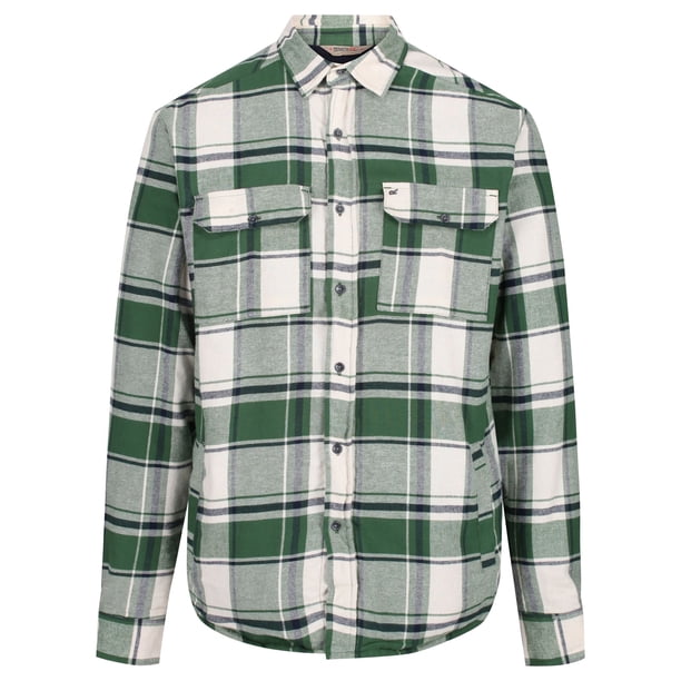 Regatta - Camisa Tygo de Manga Larga para Hombre (Verde) Regatta UTRG4601_greenpastures