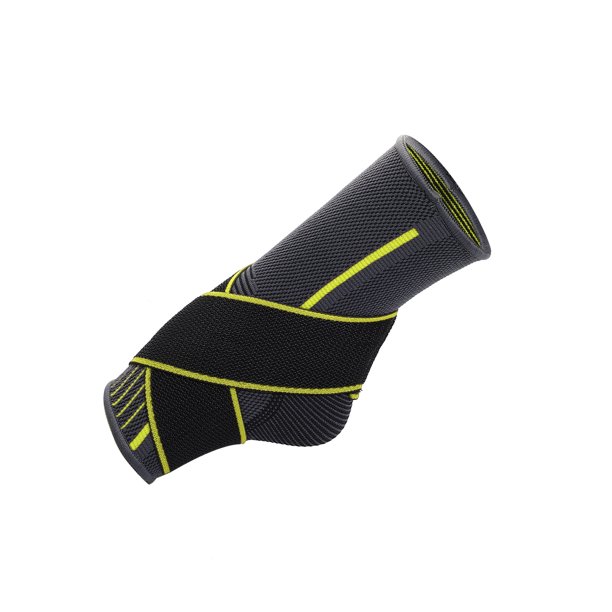 1pcs soporte de tobillo ajustable, tirantes soporte de tendón de Aquiles transpirable para deportes, tamaño M verde Unique Bargains tobilleras
