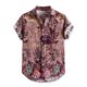 thumbnail image 1 of Lars Amadeus Camisas florales casuales para hombres Camisa de manga corta con estampado de flores co Unique Bargains Camisas, 1 of 6