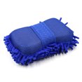 thumbnail image 1 of Blue Elastic Microfiber Chenille Wash Brush Sponge Pad Cleaner Car Cleaning Tool Unique Bargains Esponja de Lavado, 1 of 4