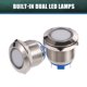 thumbnail image 5 of Ofertas únicas 5 piezas de luz indicadora LED 19 mm 12 V carcasa de metal impermeable piloto tablero Unique Bargains luces exteriores, 5 of 6