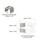 thumbnail image 2 of T5 U Clips Soporte para LED Luz Bombilla Montaje Soporte Inoxidable Acero Fluorescente Tubo Soporte Tornillo Tubo Abrazaderas, Blanco Paquete de 20 Unique Bargains abrazaderas, 2 of 5