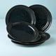 thumbnail image 2 of Plato Trinche Cinsa Peltre Jaspeado Negro 26 cm, 2 of 4