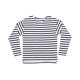 thumbnail image 1 of Babybugz - Camiseta Breton de Manga Larga para Niños/Niñas (Blanco, Marino) Babybugz UTRW7975_whitenavy, 1 of 1