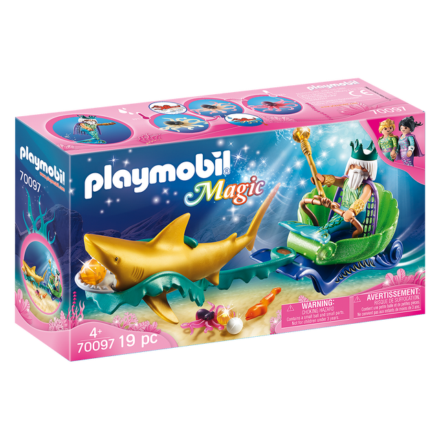 Rey del Mar con Carruaje Playmobil Magic 19 Piezas