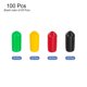 thumbnail image 3 of 100uds 8mm Goma Extremo Tapas Cubierta Surtido PVC Vinilo Tornillo Rosca Protector Redondo Cable Estante Tapas para Tornillo Perno Tubería Valla Poste Unique Bargains galletas de ferretería, 3 of 5