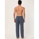 thumbnail image 5 of Pantalones de pijama estampados a cuadros con cordón de franela de invierno para hombre con bolsillo Unique Bargains Pantalones, 5 of 6