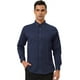 thumbnail image 2 of Camisa de vestir de manga larga con botones de color liso para hombre de negocios Azul marino XL Unique Bargains Camisa, 2 of 6