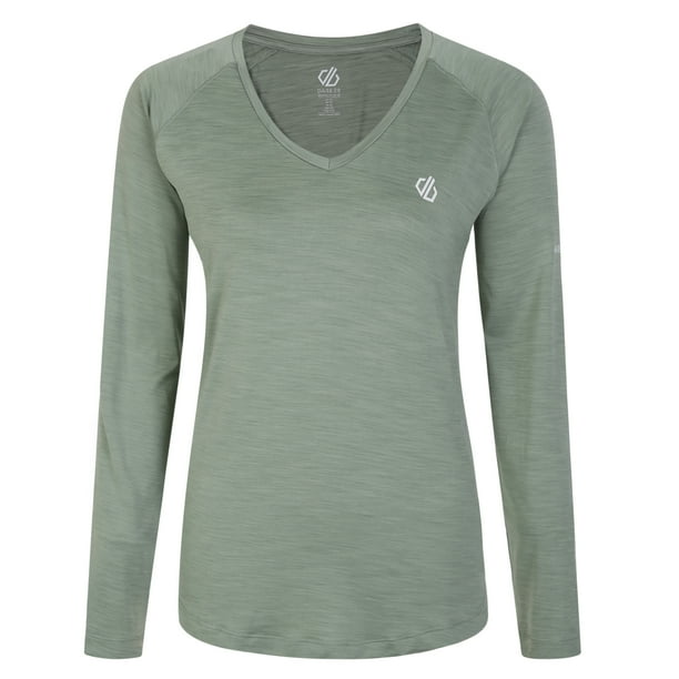 Dare 2B - Camiseta Discern de Manga Larga para Mujer (Lilypad Verde) Dare 2B UTRG5037_lilypadgreen