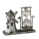 thumbnail image 3 of Torre de luz de estilo Retro, reloj de arena, temporizador de arena, figurita, centro de mesa de reloj de arena, adornos para mesa, cocina, cafetería, , argén Gloria reloj de arena de hierro, 3 of 7